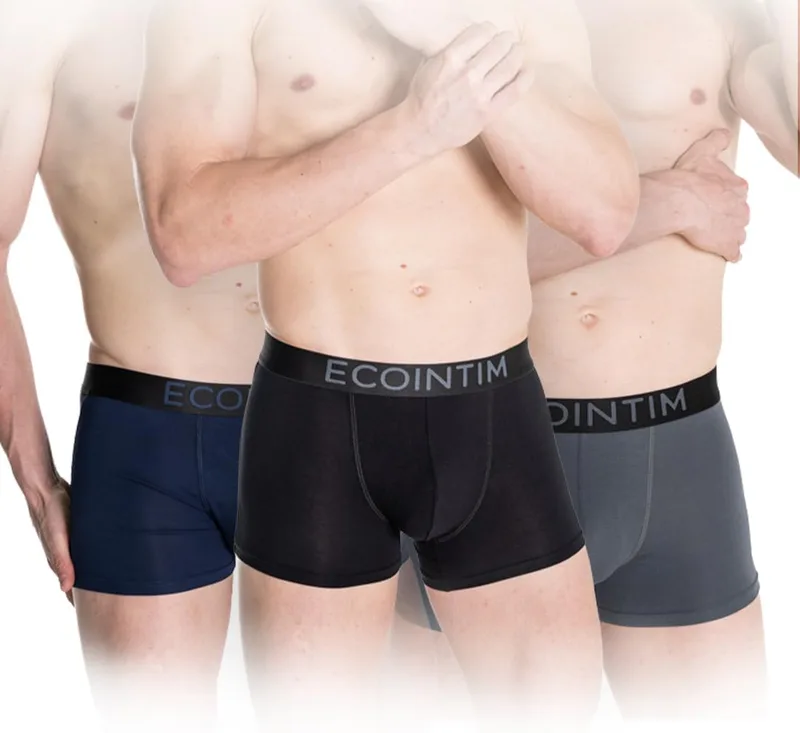 Calzoncillos bóxer Hombre [Pack de 3]. Hechos de 93% bambú