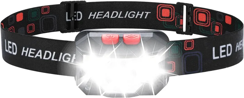GRIFEMA GD301 Linterna Frontal LED Recargable, 6 Modes de Luz (Blanco y Rojo) co…