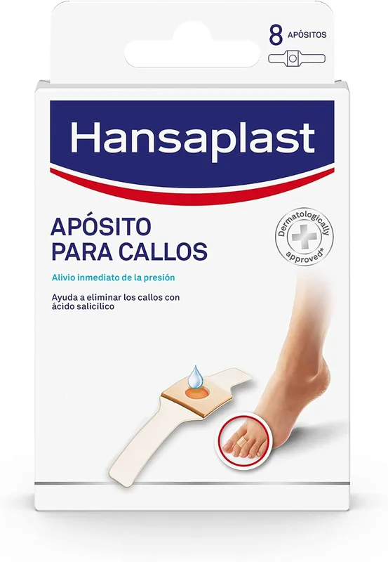 Hansaplast Apósito adhesivo para callos, ayuda a eliminar callos y durezas, trat…