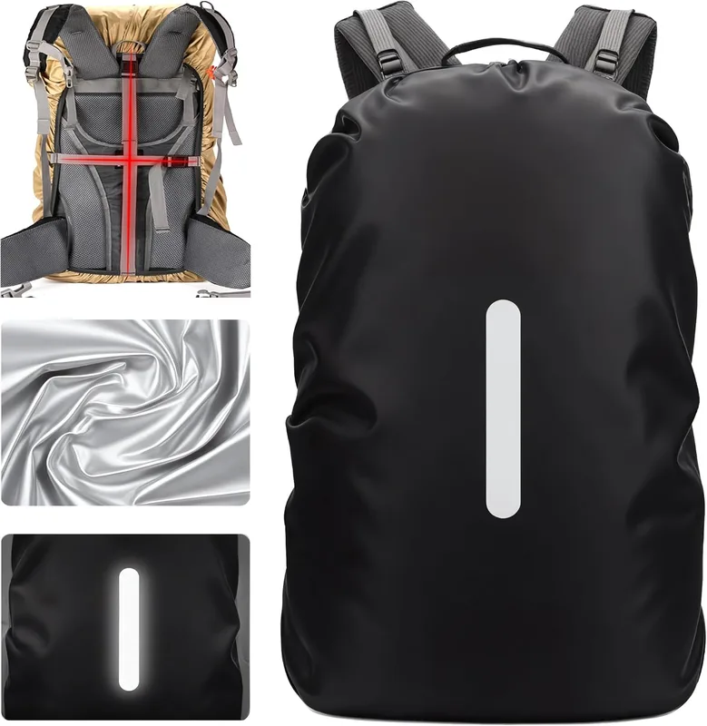 Lammcou Waterproof Backpack Cover, Funda Mochila Impermeable Bolsa， Protector Ll…