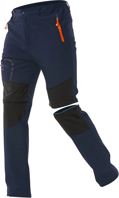 ZOEREA Pantalones Aire Libre de Hombre Convertible Pantalones Cortos Trekking Mo…